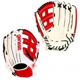 Genesis 13in Glove - WH/RED